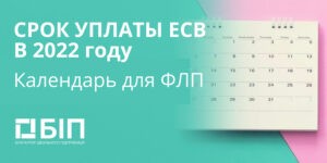 Срок уплаты ЕСВ в 2022