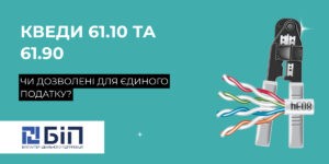 КВЕДи 61.10 «Діяльність у сфері проводового електрозв’язку» та 61.90 «Інша діяльність у сфері електрозв’язку»