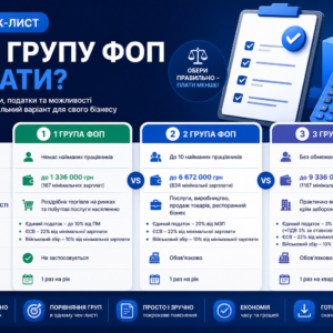 Чекліст для ФОП: яку групу обрати – без помилок і штрафів