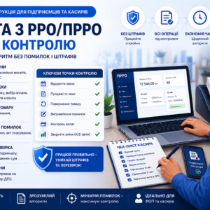 Інструкція роботи з РРО/ПРРО: точки контролю та алгоритм проведення операцій