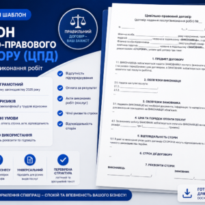 Шаблон цивільно-правового договору (ЦПД): готовий зразок для співпраці без ризиків