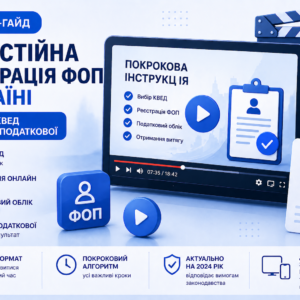 Відео-гайд: як самостійно зареєструвати ФОП в Україні – від вибору КВЕД до витягу з податкової