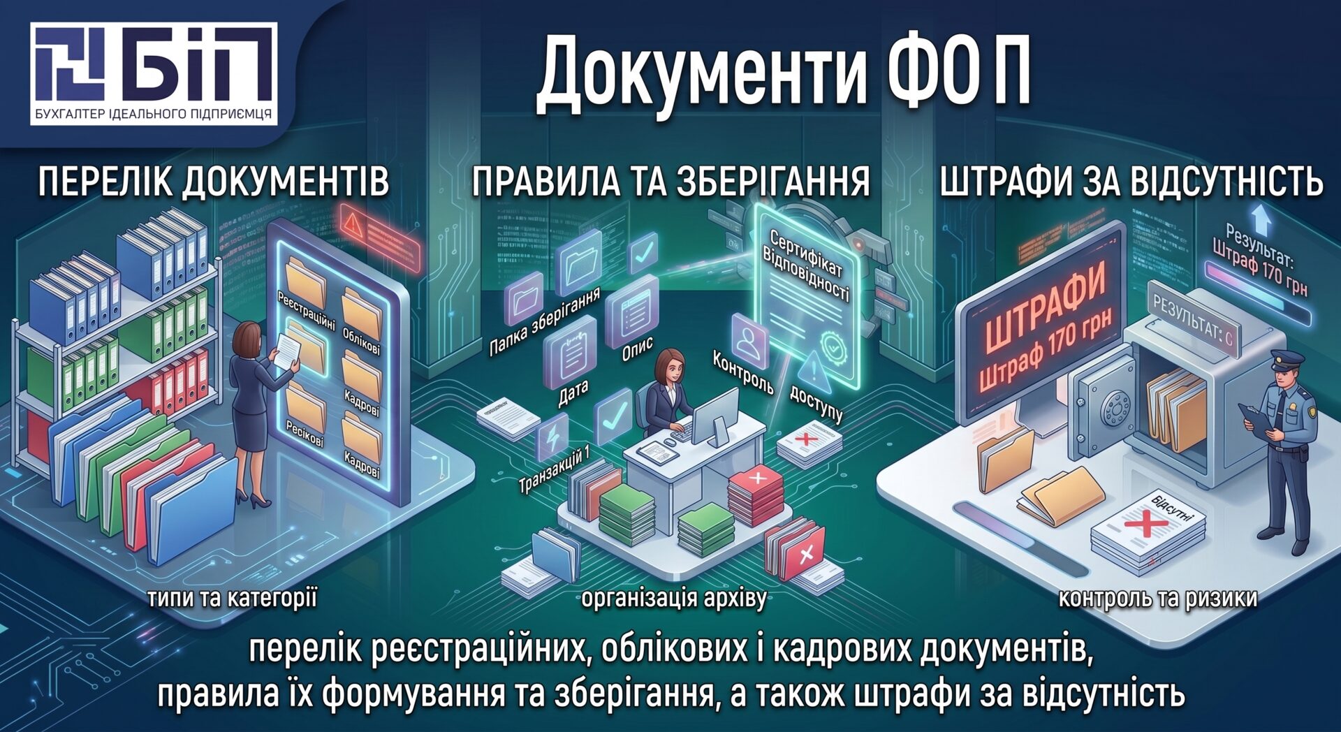 Які документи обов’язково повинні бути у кожного ФОП
